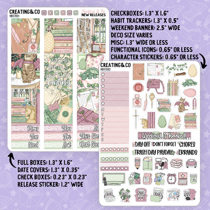 Fantasy Worlds Hobonichi Cousin Weekly Planner Kit - 1.3" Stickers - HB578