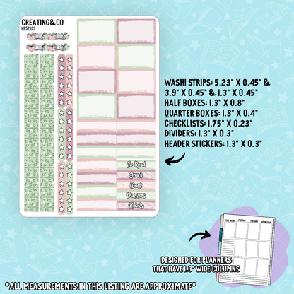 Fantasy Worlds Hobonichi Cousin Weekly Planner Kit - 1.3" Stickers - HB578