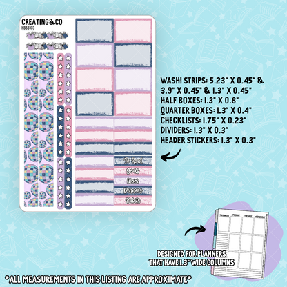 New Chapter Hobonichi Cousin Weekly Planner Kit - 1.3" Stickers - HB581