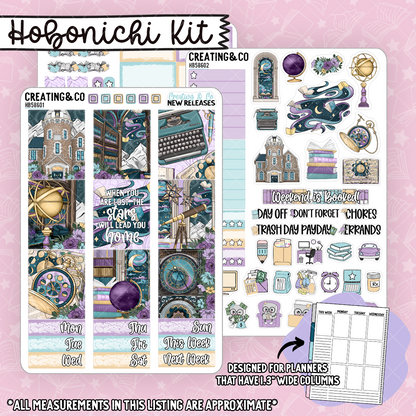 Stars Align Hobonichi Cousin Weekly Planner Kit - 1.3" Stickers - HB586