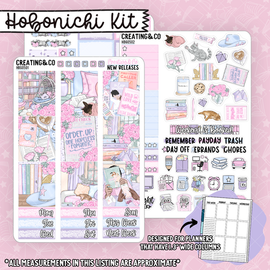 Counting Stories Hobonichi Cousin Weekly Planner Kit - 1.3" Stickers - HB605