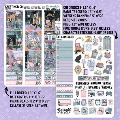 Spectral Suites Hobonichi Cousin Sticker Kit + Reading Challenge Bundle