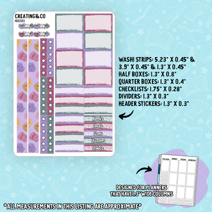 Haunted Carnival Hobonichi Cousin Weekly Planner Kit - 1.3" Stickers - HB626