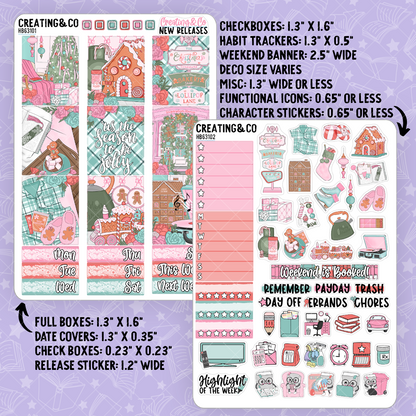 Sugarplum Stories Hobonichi Cousin Weekly Planner Kit - 1.3" Stickers - HB631