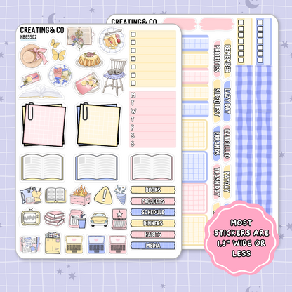 Pink Lemonade Hobonichi Cousin Weekly Planner Kit - 1.3" Stickers - HB655