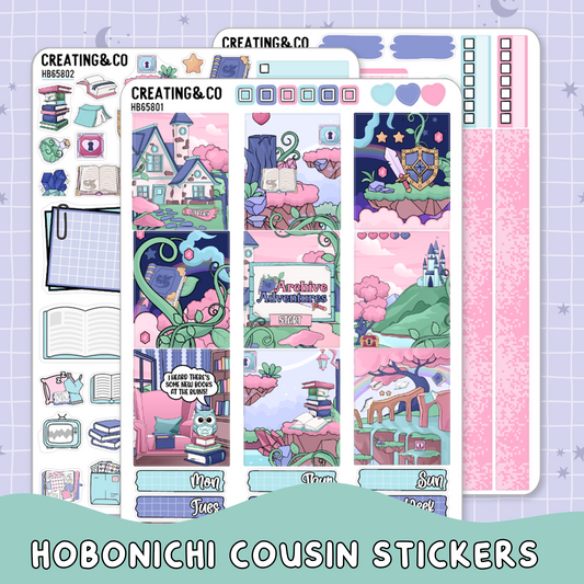 Archive Adventures Hobonichi Cousin Weekly Planner Kit - 1.3" Stickers - HB658