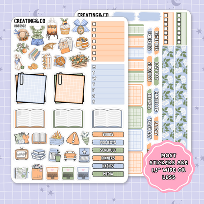 Orange Grove Hobonichi Cousin Weekly Planner Kit - 1.3" Stickers - HB659