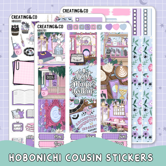 Divine Desserts Hobonichi Cousin Weekly Planner Kit - 1.3" Stickers - HB668