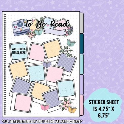 Retro Polaroid To Be Read Decorative Sticker Set - JS064