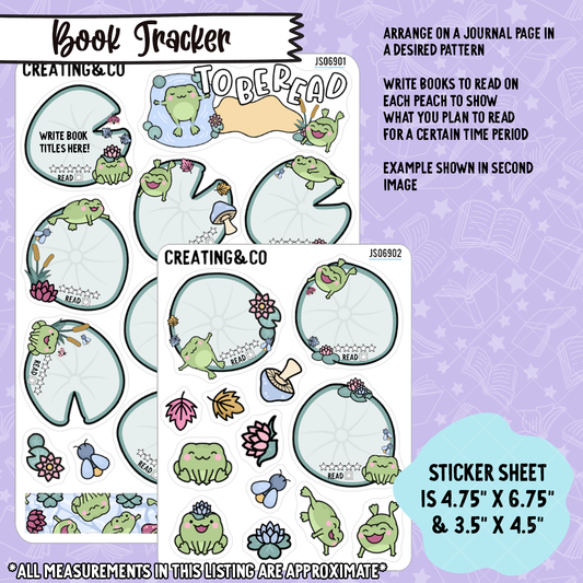 Lily Pad Pond To Be Read Decorative Sticker Set - JS069
