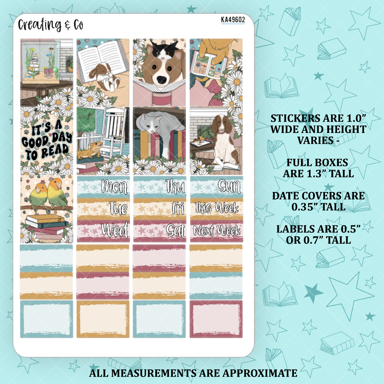 Good Reading Day Mini Weekly Planner Kit  - KA49602