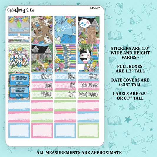 Simming Life Mini Weekly Planner Kit  - KA51502