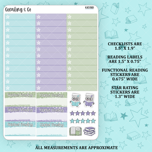 Made of Magic Checklists + Reading Sticker Kit Add On for Weekly Planner Kit  - KA51901