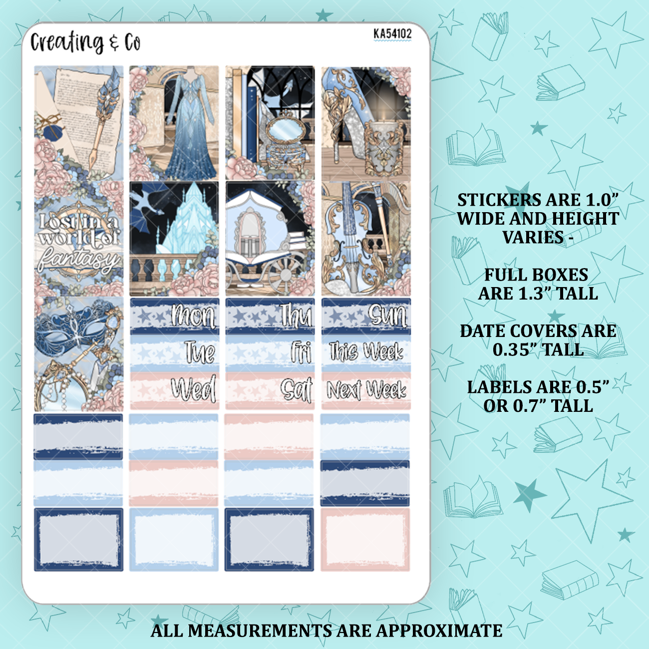 Lost in Fantasy Mini Weekly Planner Kit  - KA54102