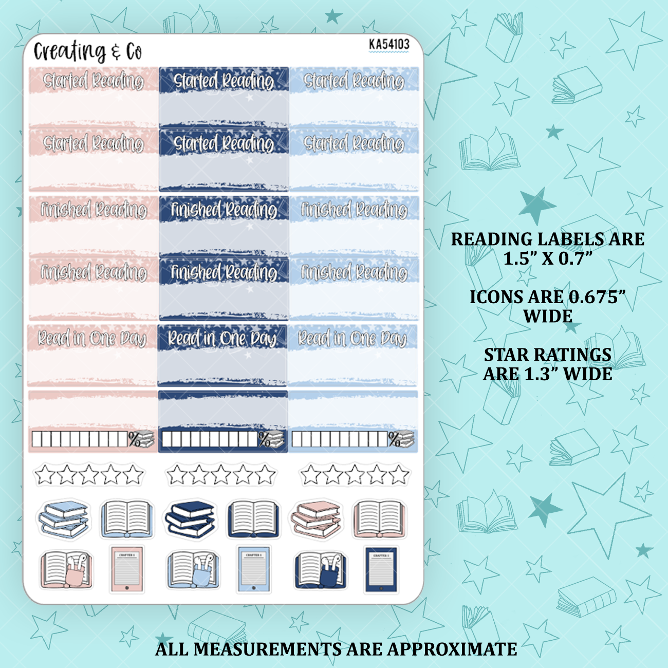 Lost in Fantasy Reading Sticker Kit Add On for Weekly Planner Kit  - KA54103