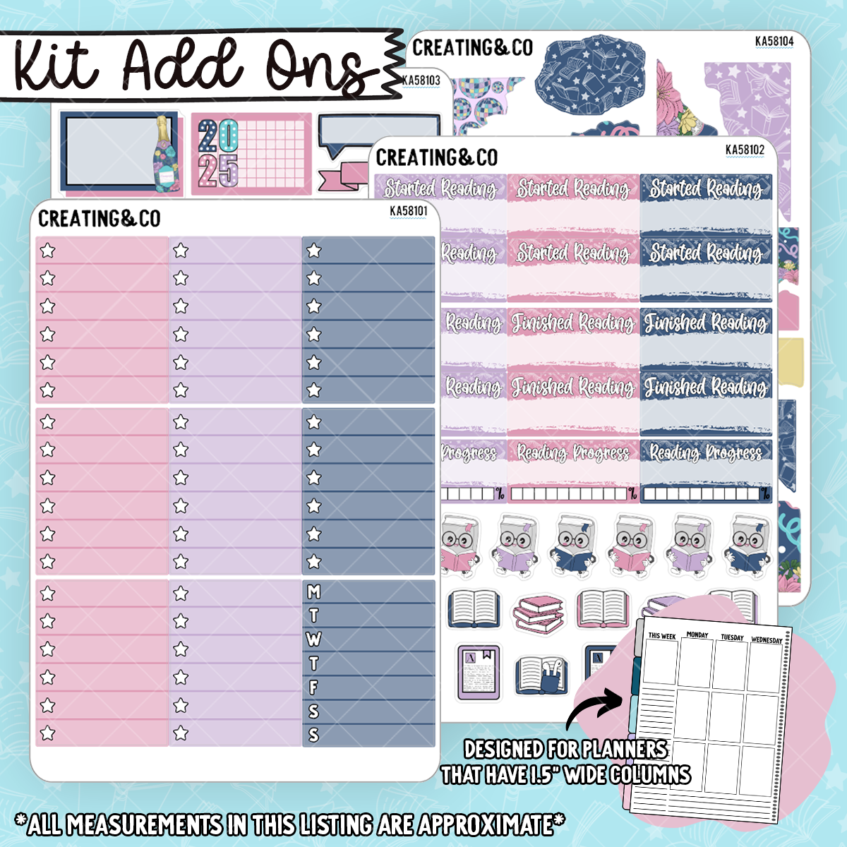 New Chapter Weekly Kit Add On Sticker Sheets - KA581