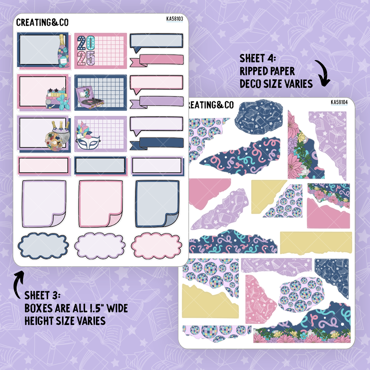 New Chapter Weekly Kit Add On Sticker Sheets - KA581