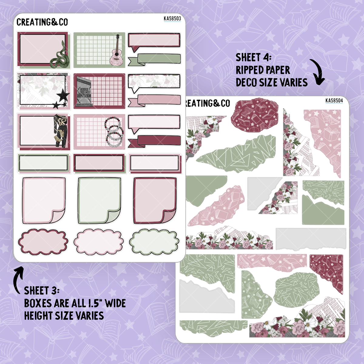 Villain Era Weekly Kit Add On Sticker Sheets - KA585