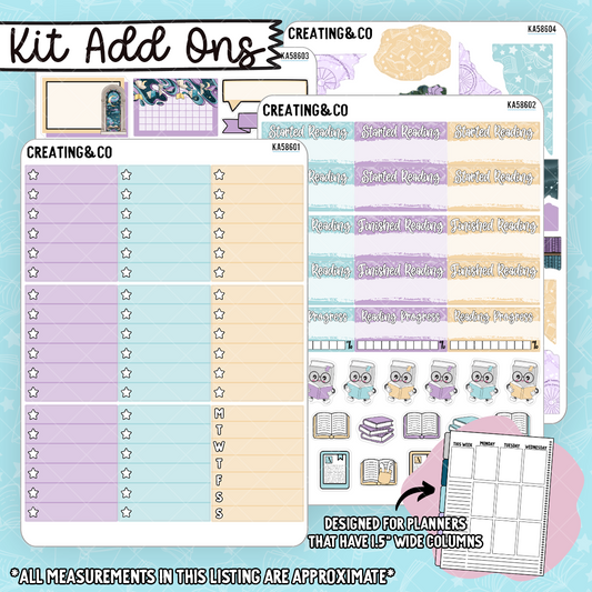 Stars Align Weekly Kit Add On Sticker Sheets - KA586