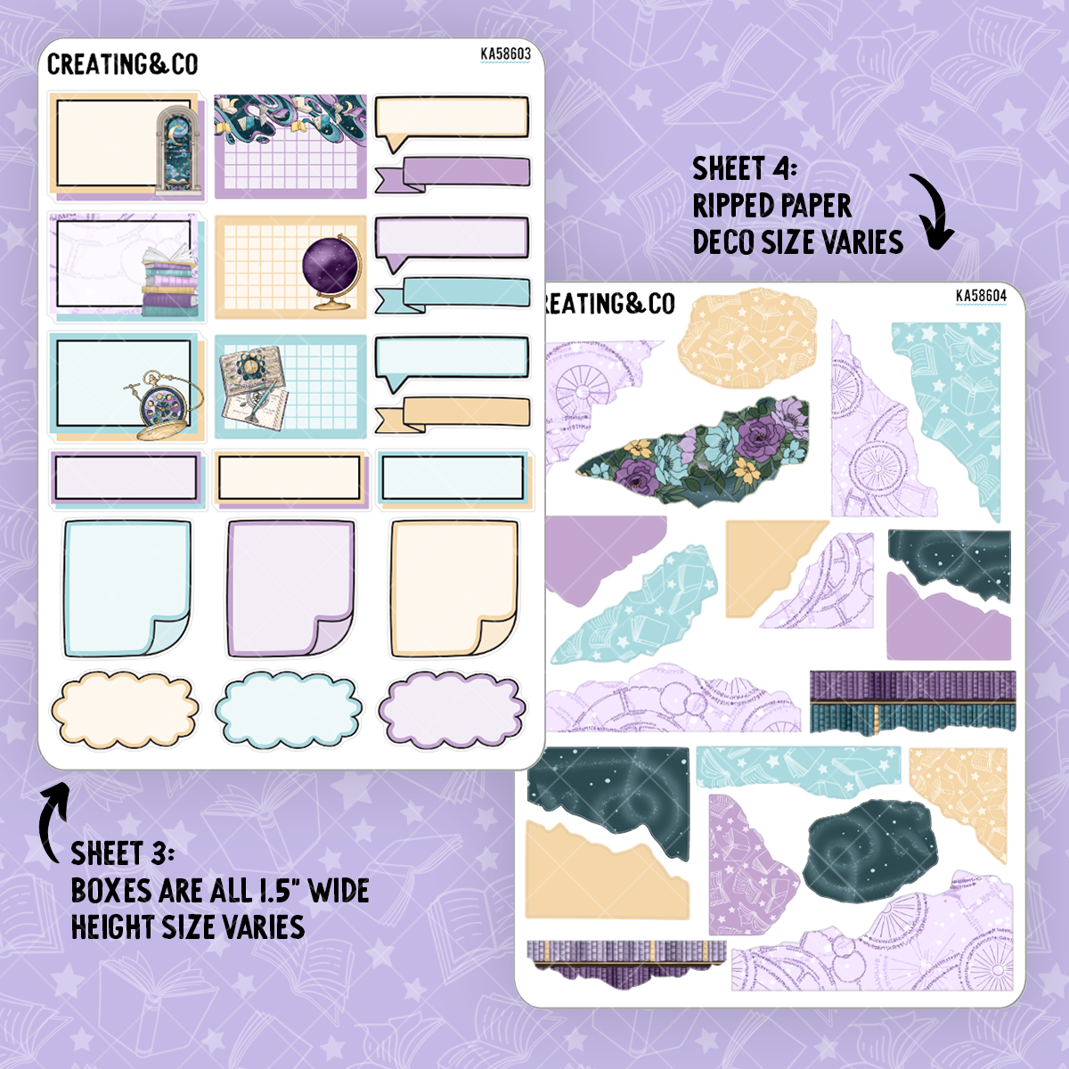 Stars Align Weekly Kit Add On Sticker Sheets - KA586