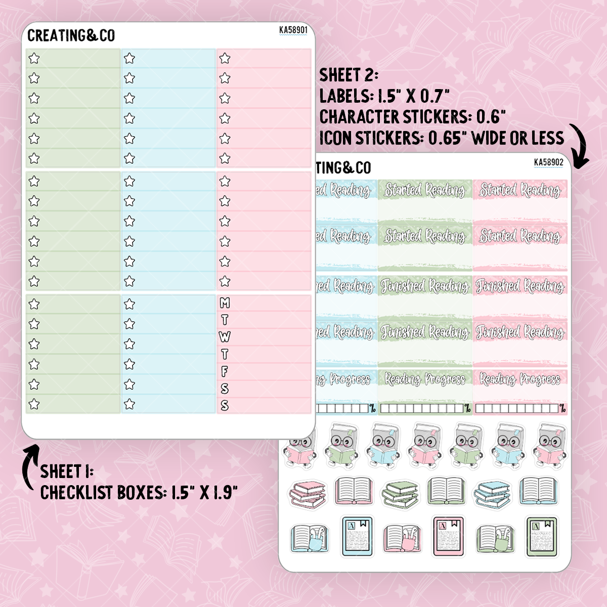 Lucky Charms Weekly Kit Add On Sticker Sheets - KA589