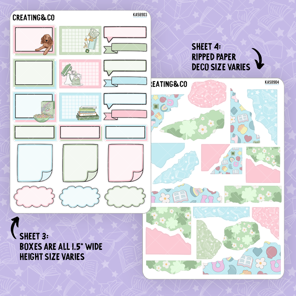 Lucky Charms Weekly Kit Add On Sticker Sheets - KA589