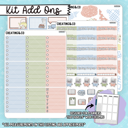 Timeless Tales Weekly Kit Add On Sticker Sheets - KA593
