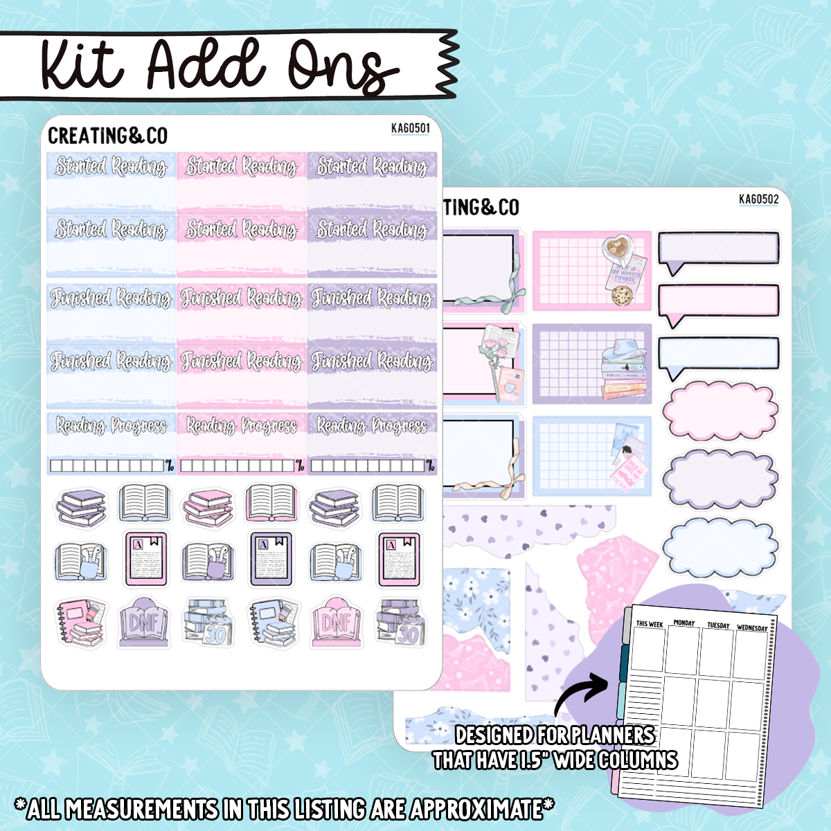 Counting Stories Weekly Kit Add On Sticker Sheets - KA605