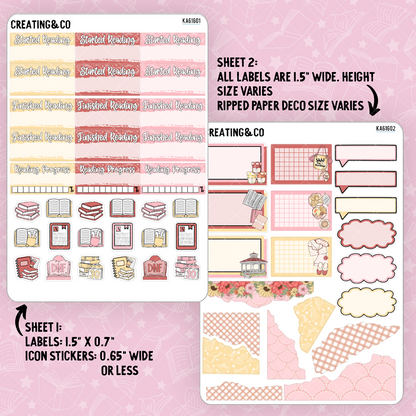 Fox & Folio Weekly Kit Add On Sticker Sheets - KA616