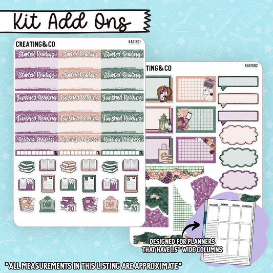 The Story Cellar Weekly Kit Add On Sticker Sheets - KA618