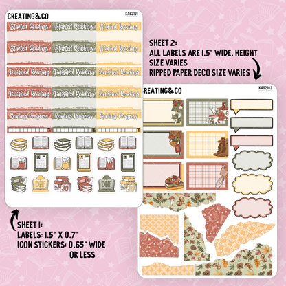 Autumn Stories Weekly Kit Add On Sticker Sheets - KA621