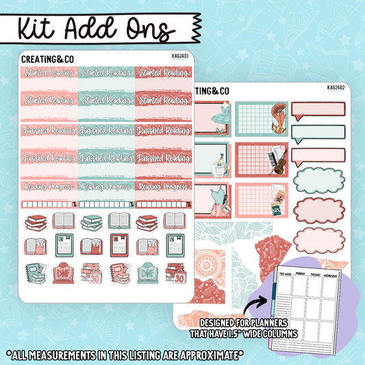 Shimmering Stories Showgirl Weekly Kit Add On Sticker Sheets - KA624