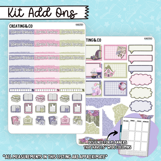 Blooming Cauldron Pastel Witch Weekly Kit Add On Sticker Sheets - KA625