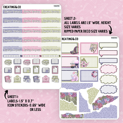 Blooming Cauldron Pastel Witch Weekly Kit Add On Sticker Sheets - KA625