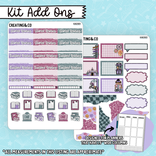 Haunted Carnival Weekly Kit Add On Sticker Sheets - KA626