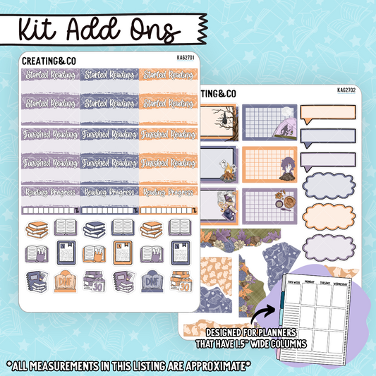Shadow Adventure Spooky Camping Weekly Kit Add On Sticker Sheets - KA627