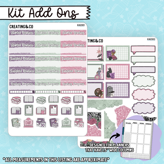 Spellbound Coven - Dark Witch - Weekly Kit Add On Sticker Sheets - KA628