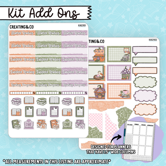 Pumpkin Hollow Weekly Kit Add On Sticker Sheets - KA629