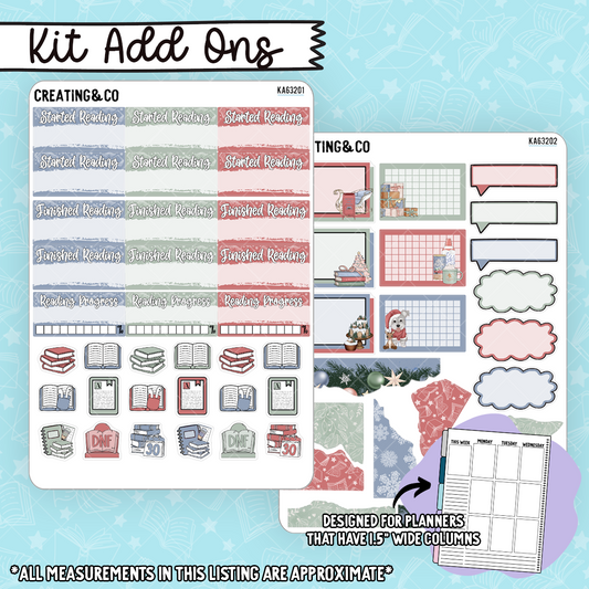 Cozy Christmas Weekly Kit Add On Sticker Sheets - KA632