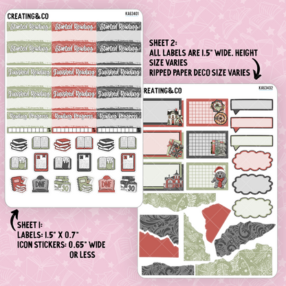 Holiday Spirit Weekly Kit Add On Sticker Sheets - KA634