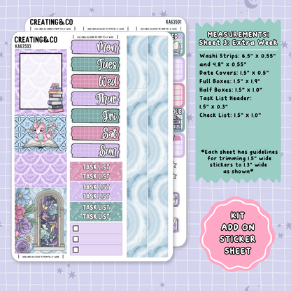 Chasing Dragons Weekly Kit Add On Planner Sticker Sheets - KA635