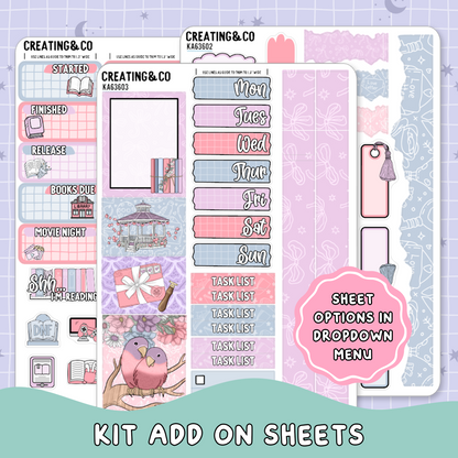 Love Stories Weekly Kit Add On Planner Sticker Sheets - KA636