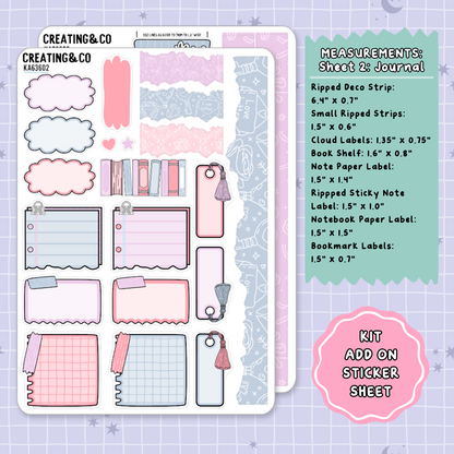 Love Stories Weekly Kit Add On Planner Sticker Sheets - KA636