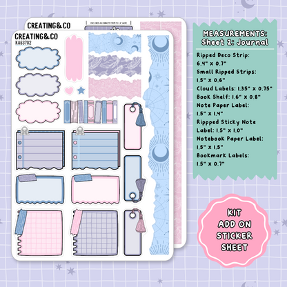 Magical Year Weekly Kit Add On Planner Sticker Sheets - KA637