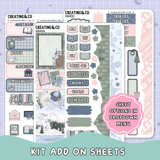 Faceoff to Forever Weekly Kit Add On Planner Sticker Sheets - KA642