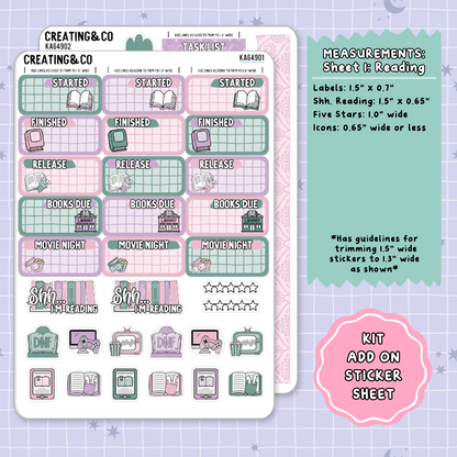 Scandals of the Heart Regency Weekly Kit Add On Planner Sticker Sheets - KA649