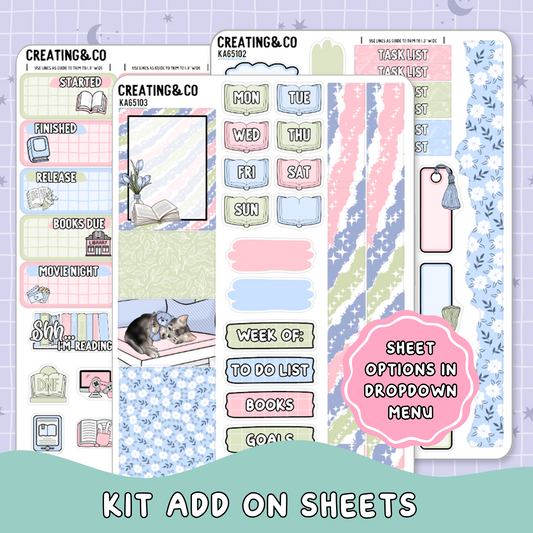 Rest & Recharge Mother's Day Weekly Kit Add On Planner Sticker Sheets - KA651