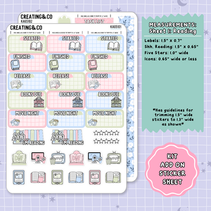 Rest & Recharge Mother's Day Weekly Kit Add On Planner Sticker Sheets - KA651