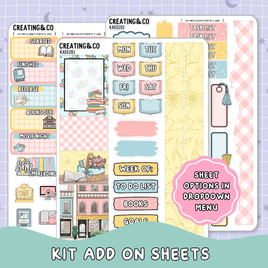 Bookshop Trip Mother's Day Weekly Kit Add On Planner Sticker Sheets - KA652