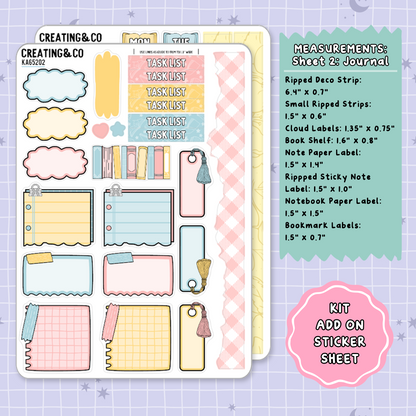 Bookshop Trip Mother's Day Weekly Kit Add On Planner Sticker Sheets - KA652